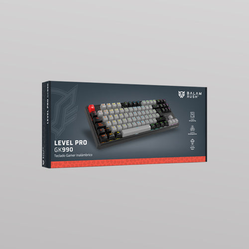 Teclado Gaming Balam Rush GK990, Retroiluminación RGB, 104 Teclas, Cable Trenzado, Resistente al Agua