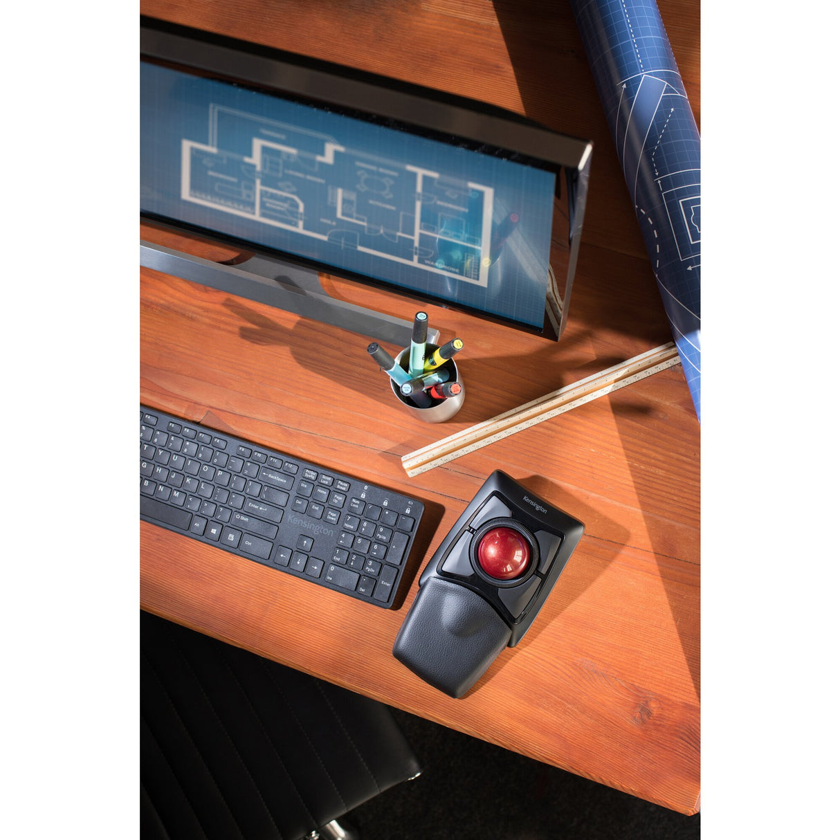 Kensington Expert Mouse Trackball inalámbrico Ratón Inalámbrico RF Wireless + Bluetooth Óptico 400 DPI
