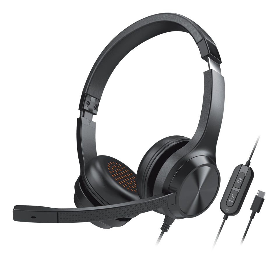 Creative Labs Chat USB Auriculares Alámbrico Diadema Oficina/Centro de llamadas USB Tipo C Negro, 20 - 20000 Hz, 206 g