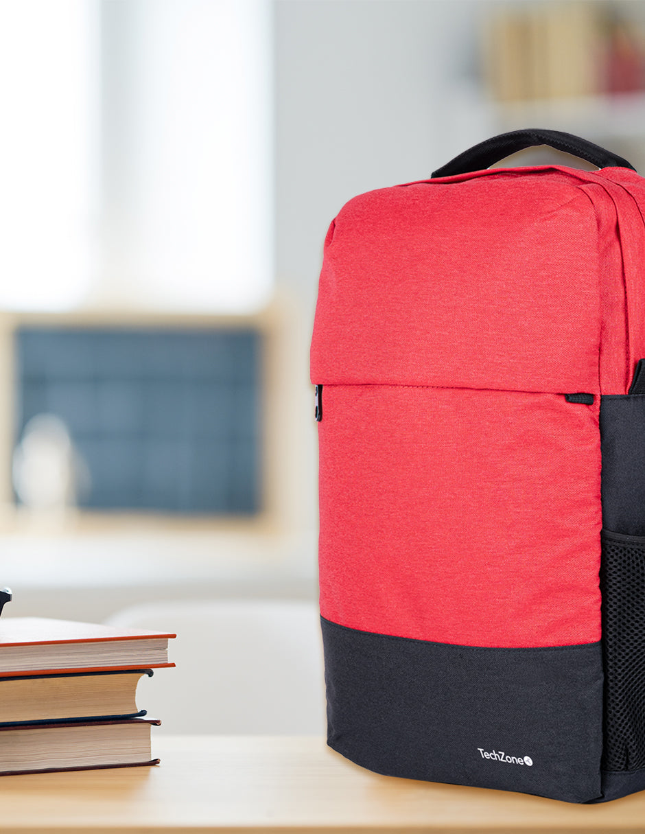 TechZone TZ21LBP07-N mochila Mochila casual Naranja Poliéster, Compartimento del portátil