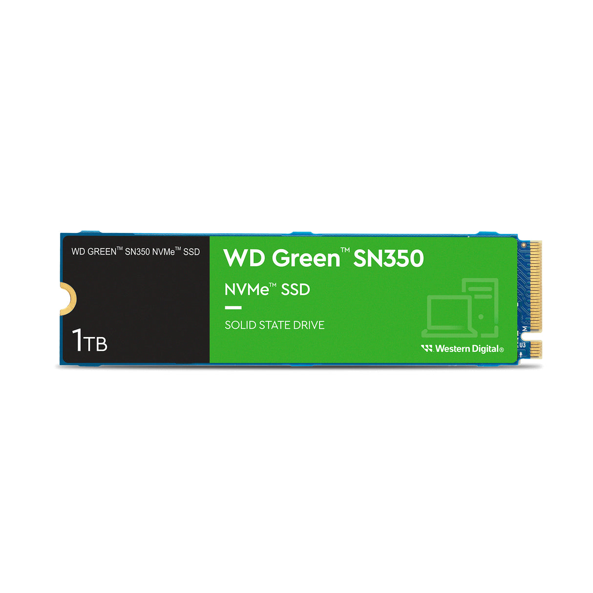 Western Digital Green WDS100T2G0C unidad interna de estado sólido 1 TB M.2 PCI Express 3.0 NVMe, 2400 MB/s
