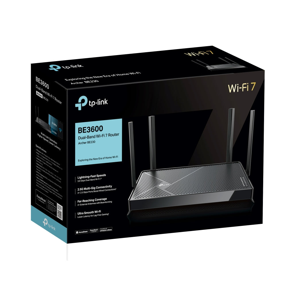 TP-Link Archer BE230 Router Si RJ-45 Doble banda (2,4 GHz / 5 GHz) Wi-Fi 7 (802.11be)