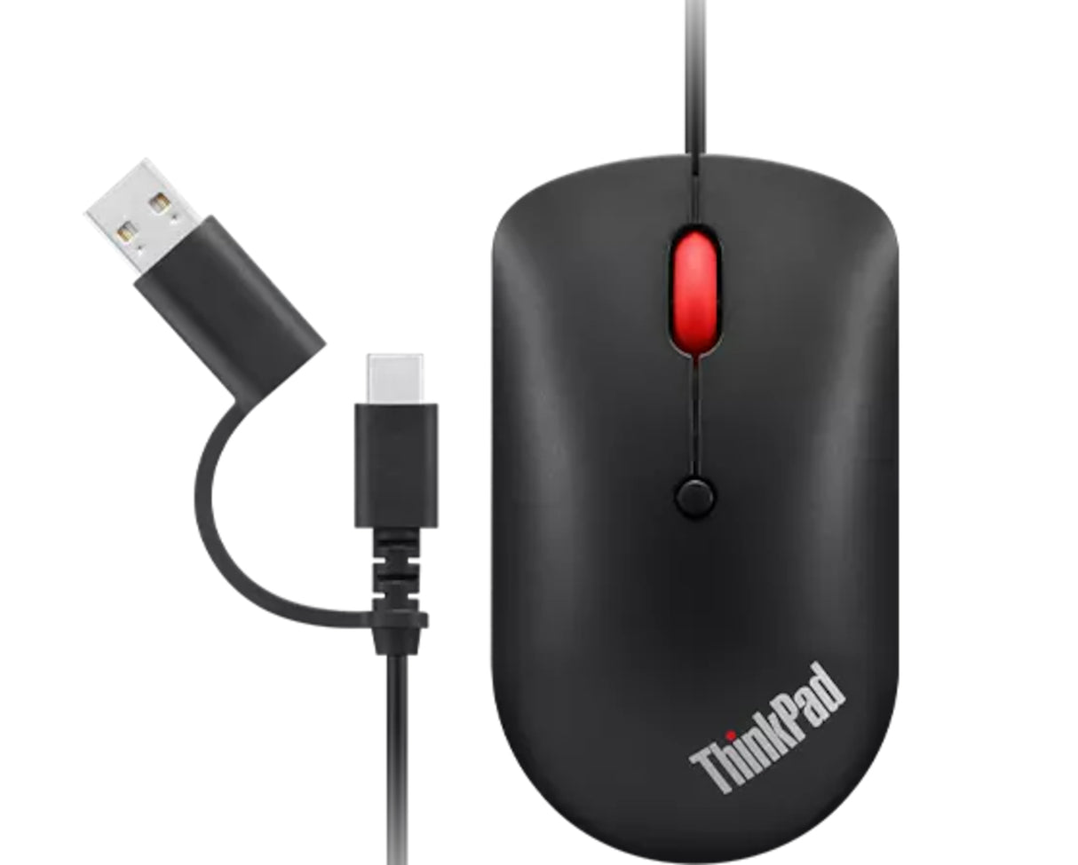Lenovo 4Y51D20850 Ratón 1 Oficina USB Tipo C Óptico