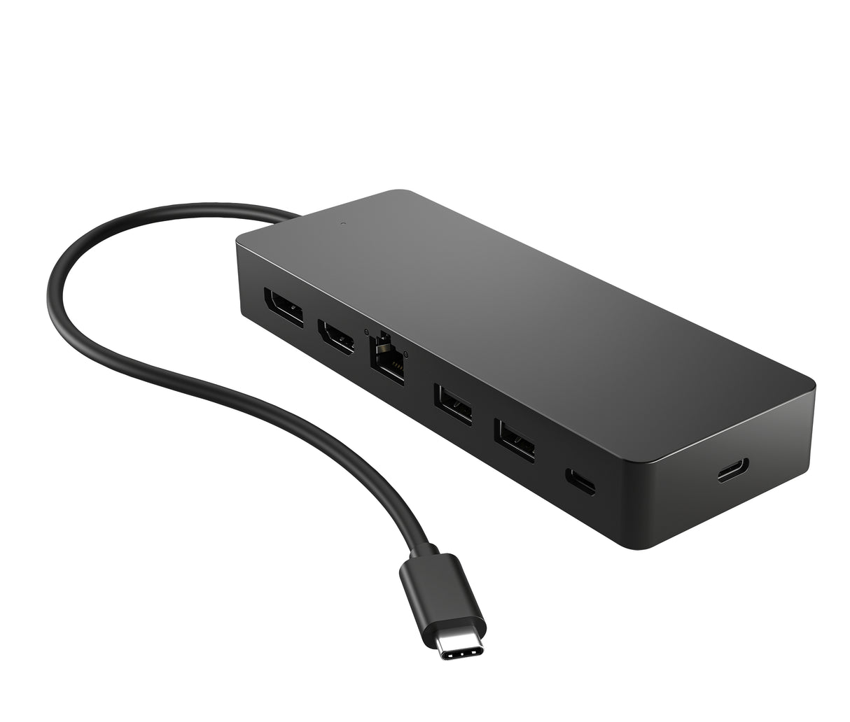 HP Hub multipuerto USB-C universal, Acoplamiento, USB 3.2 Gen 2 (3.1 Gen 2) Type-C, Negro