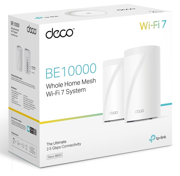 TP-Link Deco BE63 sistemas wi-fi mesh (wi-fi en malla) Sistema de malla Blanco Interno Si