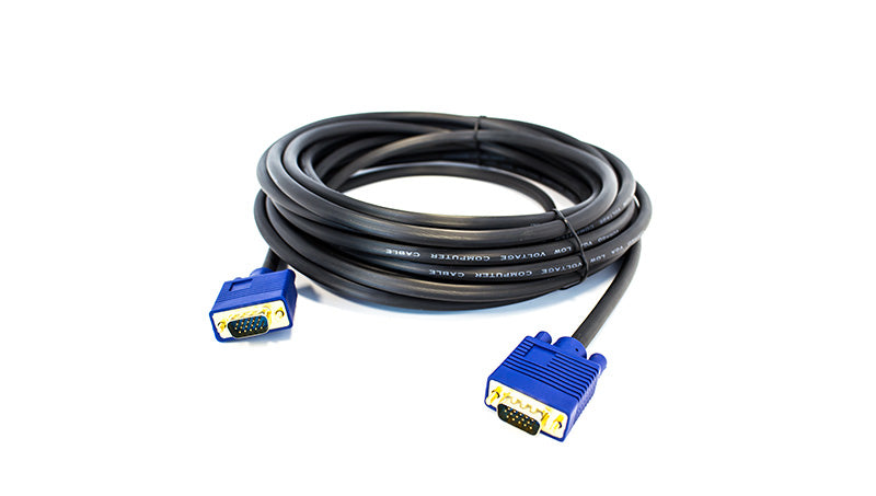 Vorago CAB-205 cable VGA 10 m VGA (D-Sub) Negro, Azul, Macho, Macho, AC-365810-1