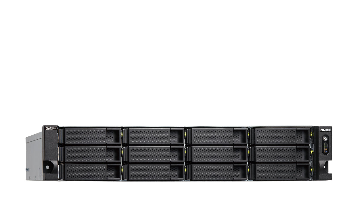 QNAP TS-h1886XU-RP R2 NAS Bastidor (2U) Intel® Xeon® D D-1622 32 GB DDR4 0 TB QuTS hero Negro