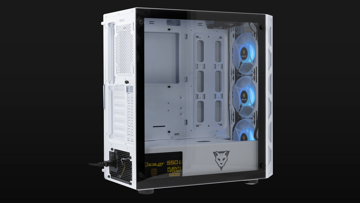 Ocelot Gaming OG-C WHITE BLIXARD carcasa de ordenador Torre Blanco