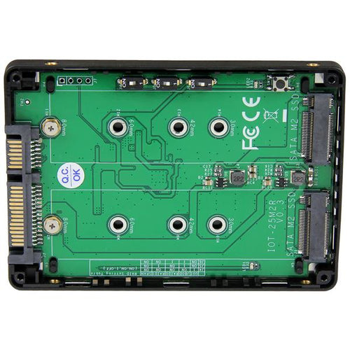StarTech.com Adaptador Doble M.2 NGFF a SATA con RAID Tarjetas y adaptadores de interfaz SATA M.2 No