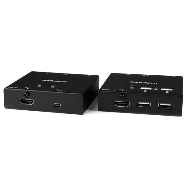 StarTech.com Extensor HDMI por Cable CAT6 con Concentrador USB de 4 Puertos - 50m - 1080p audio/vídeo extendedores Transmisor y receptor de señales AV Cat5, Cat5e, Cat6 50 m 60 Hz