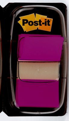 3M 680-8 fichas Violeta 50 hojas 25 mm 43,2 mm