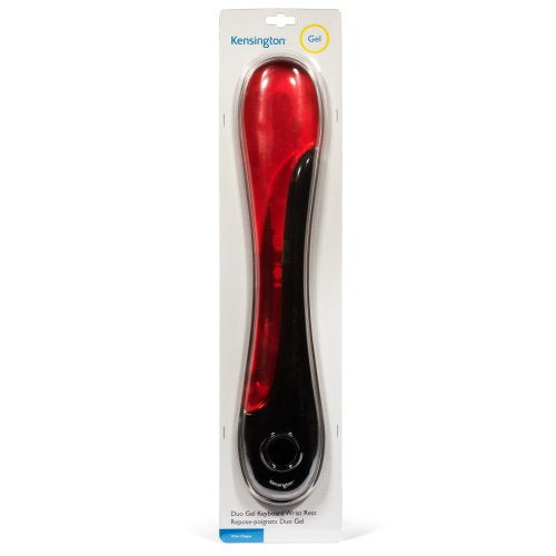 Kensington Apoya Muñecas DuoGel – Rojo Accesorio Ergonómico Gel Negro, Rojo Si 1 pieza(s)