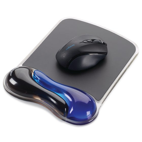Kensington Mouse Pad DuoGel Azul Ratón Monocromo Gel Si Negro, Azul