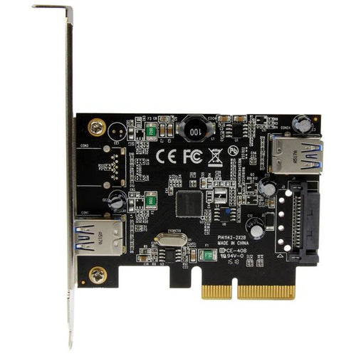 StarTech.com Tarjeta PCI Express de 2 Puertos USB 3.1 Gen 2 USB-A 1x Externo y 1x Interno Tarjetas y adaptadores de inte