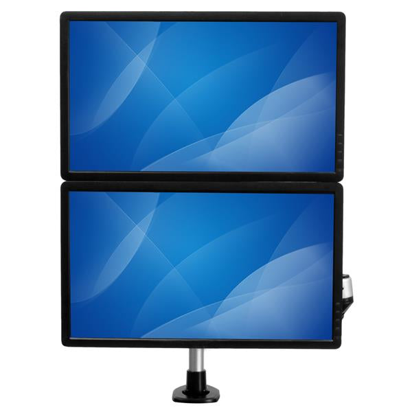 StarTech.com Soporte para Dos Monitores con Brazos Móviles - Apilable Soportes para monitores 2 76,2 cm Si