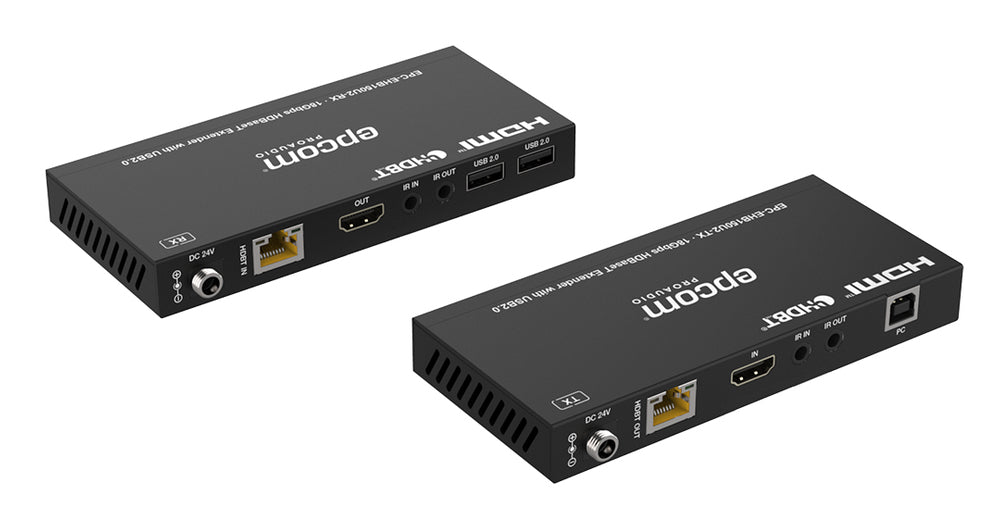 Epcom EPC-EHB150U2 extensor audio/video Transmisor y receptor de señales AV Negro