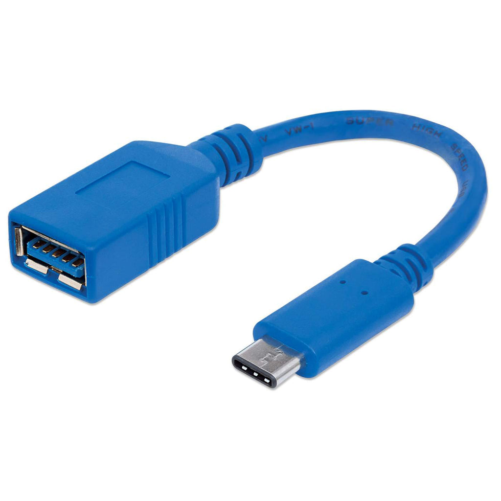 Manhattan Cable para Dispositivos USB-C de SúperVelocidad Cable USB 3.2 Gen 1 (3.1 Gen 1) USB C USB A Macho/Hembra