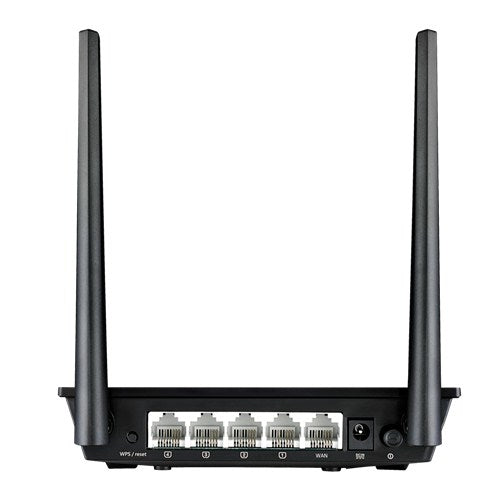 ASUS RT-N300 router inalámbrico Ethernet rápido Banda única (2,4 GHz) Negro
