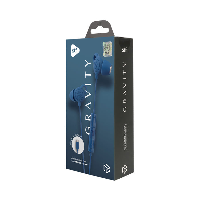 STF ST-E67613 audífono y auriculare Auriculares Alámbrico Intra auditivo Llamadas/Música/Deportes/Diario USB Tipo C Azul