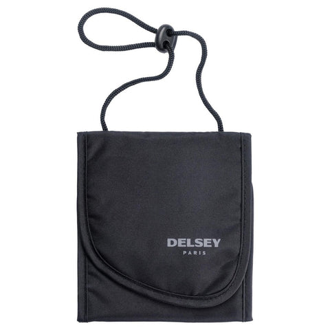 DELSEY BOLSO DE SEGURIDAD NEGRO (DOCUMENTOS AL CUELLO)