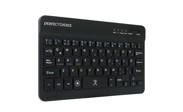 Perfect Choice PC-200932 teclado para dispositivos móviles Bluetooth Negro, Cualquier marca, Inalámbrico