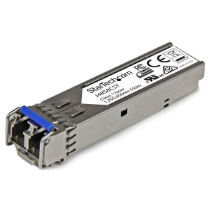 StarTech.com Módulo Transceptor SFP Compatible con HPE J4858C - 1000BASE-SX - Fibra Multimodo MMF de 1GbE - SFP Ethernet Gigabit de 1Gb - LC - 550m - 850nm - HPE 1400, 1700, 1820 DDM módulos de red del transceptor SX 1250 Mbit/s SFP Si