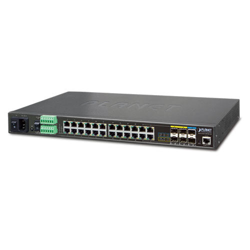PLANET IGS-5225-20T4C2X switch Gestionado L2+ Gigabit Ethernet (10/100/1000) 1U Negro
