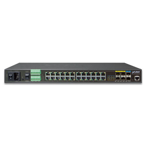 PLANET IGS-5225-20T4C2X switch Gestionado L2+ Gigabit Ethernet (10/100/1000) 1U Negro