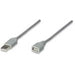 317238 - Manhattan 317238 Cable USB A USB A Macho Hembra