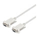 317375 - Manhattan DB9 hembra a DB9 hembra, 1.8 m (6 ft), 30 AWG, blindaje de papel de aluminio, beige