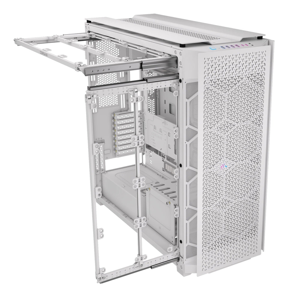 Corsair 9000D RGB AIRFLOW Full Tower Blanco, ATX, Acero inoxidable, Vidrio templado