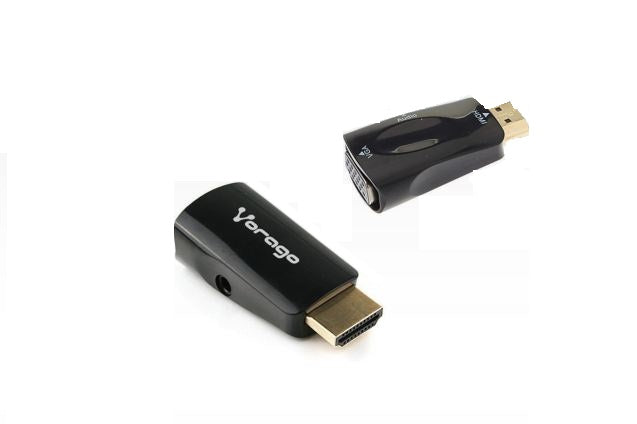 Convertidor VORAGO HDMI a VGA con Mini/Micro HDMI, Audio 3.5 y Adaptador ADP-208