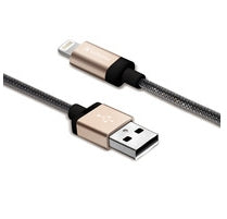 Verbatim 47", Lightning/USB-A 1,2 m Negro, Champán