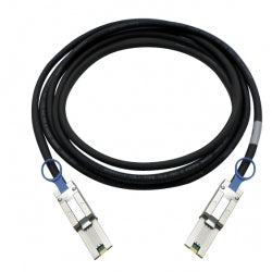 QNAP MINI SAS CABLE (SFF-8088) 3M ES1640DC EJ1600 Negro, miniSAS, miniSAS, Macho/Macho