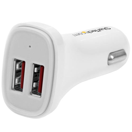 StarTech.com USB2PCARWHS Cargador de dispositivos móviles Auto Universal Blanco