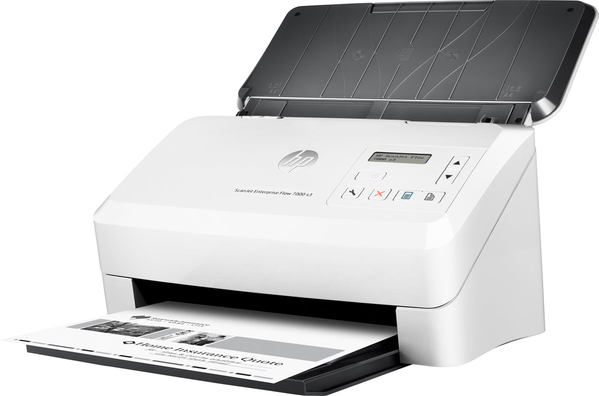 HP ScanJet Enterprise Flow 7000 s3 Escáner alimentado con hojas 600 x 600 DPI A4 Blanco, 216 x 3100 mm, 24 Bit, 24 Bit