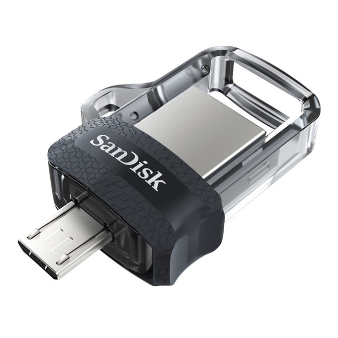 SanDisk 173386 unidad flash USB 128 GB USB Type-A / Micro-USB Negro, Transparente