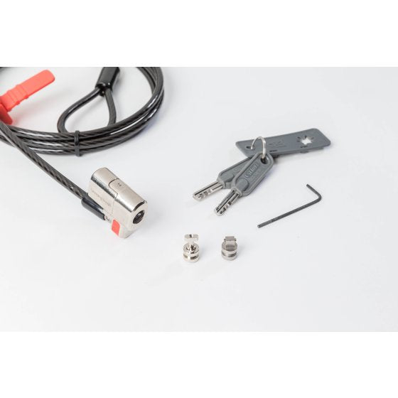 Kensington Candados con llave ClickSafe® para ordenadores portátiles y tabletas Dell® Cable Negro, Metálico Portátil Llave ClickSafe