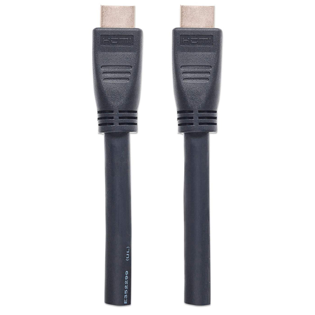Manhattan Cable HDMI de alta velocidad con Ethernet, para pared Cable 10 m HDMI tipo A (Estándar) HDMI tipo A (Estándar)