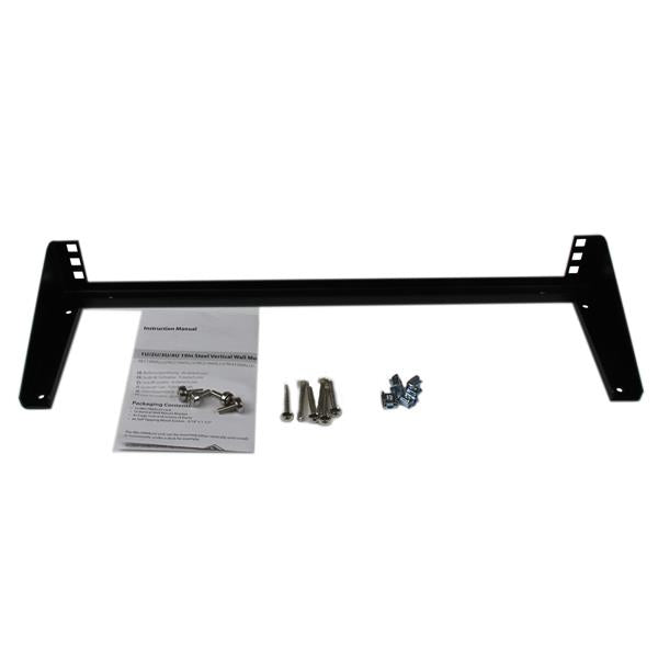 StarTech.com Rack de Acero Vertical de Pared 1U 19in Pulgadas para Equipos Montaje Vertical Rack Negro 56,7 kg 1U CE, UL