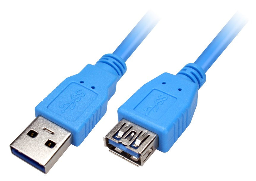 Xtech XTC-353 cable USB USB 3.2 Gen 1 (3.1 Gen 1) 1.8 m USB A Azul, Macho/Hembra