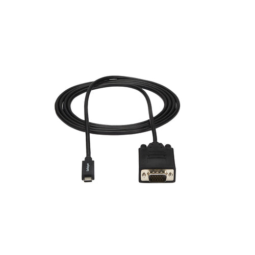 StarTech.com Cable de 2m USB C a VGA - Cable Adaptador Activo de Vídeo de 1920x1200/1080p USB Tipo C a VGA - Compatible