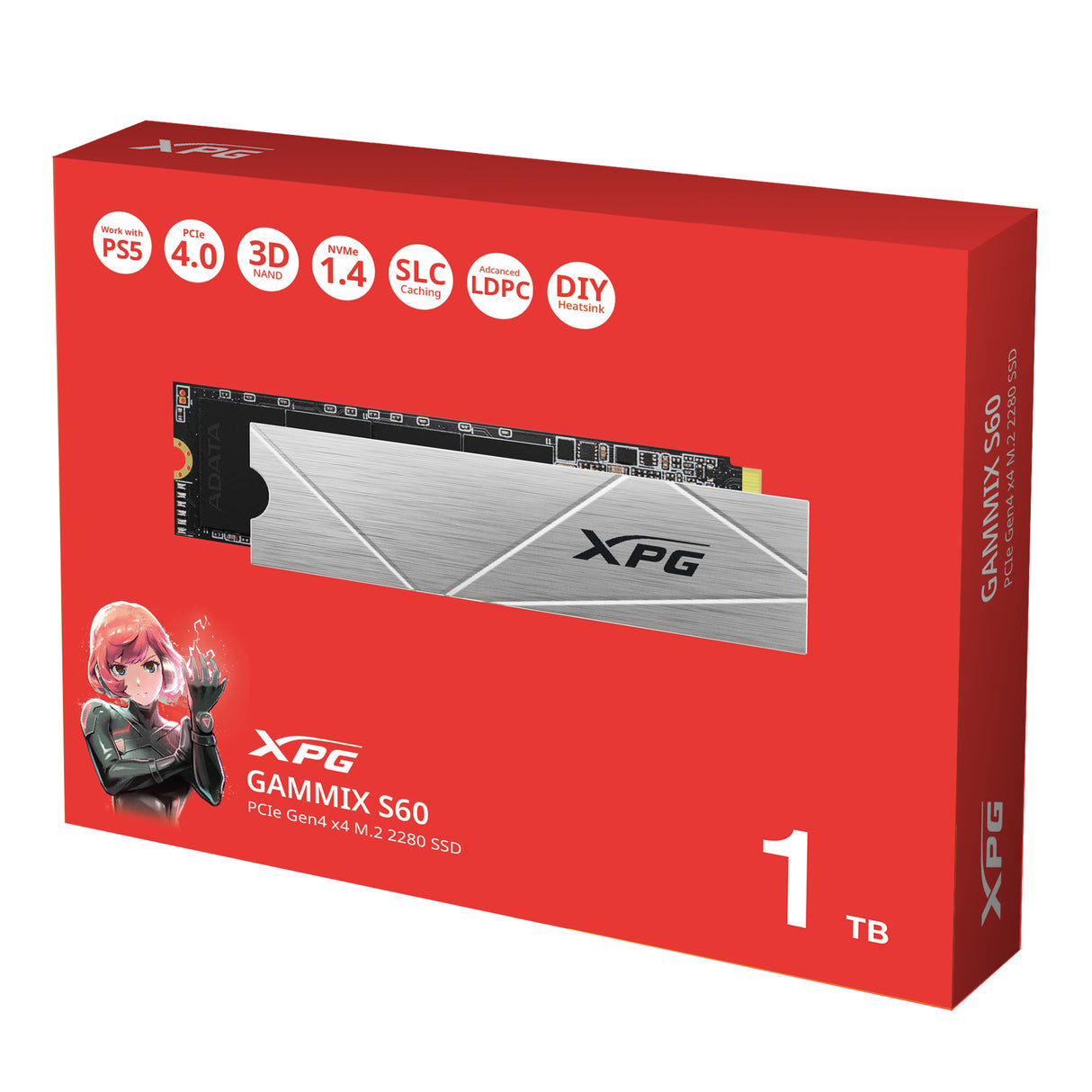 XPG GAMMIX S60 unidades internas de estado sólido 1.4 1 GB M.2 PCI Express 4.0