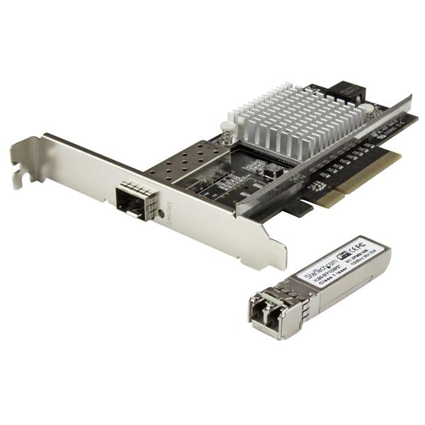StarTech.com Tarjeta PCI Express de Red con 1 Puerto de 10Gb SFP+ - Fibra Óptica con Chip Intel Tarjetas de red Alámbric