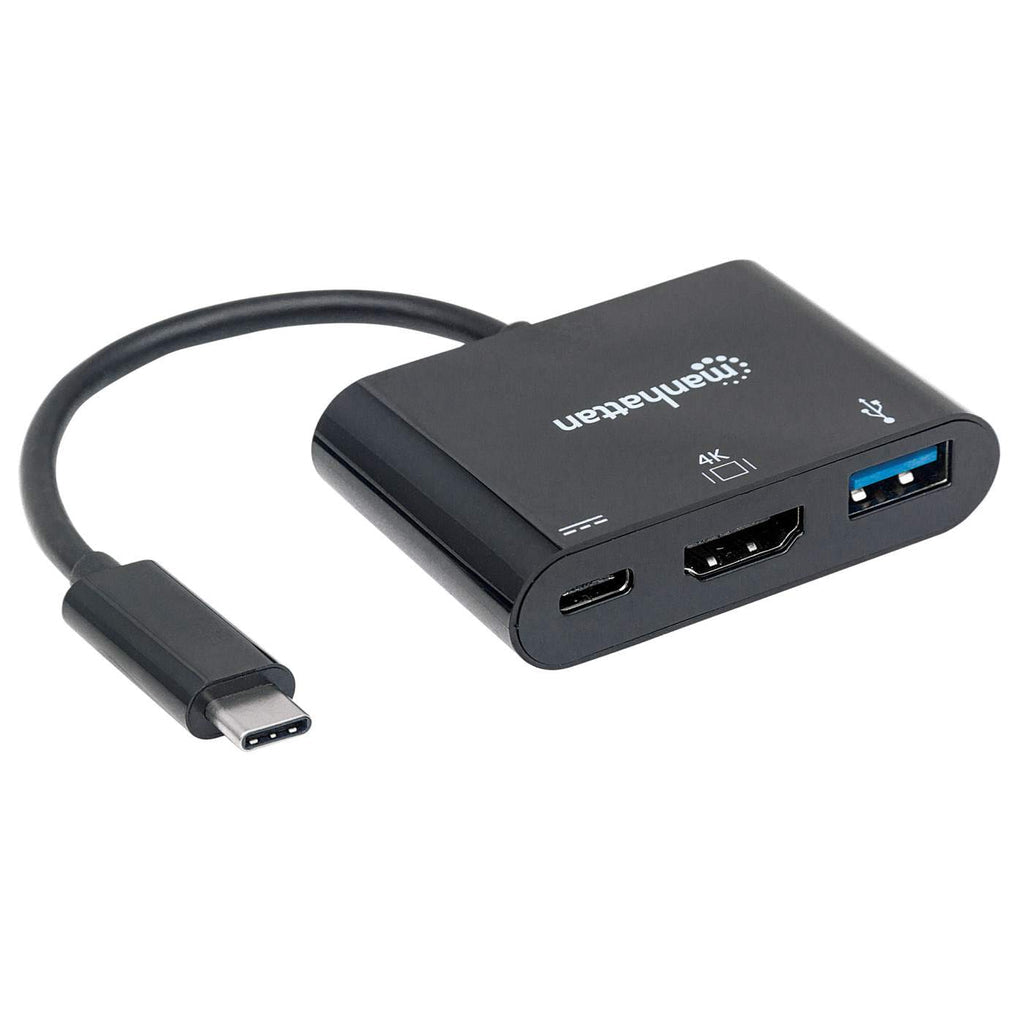 Manhattan Docking Station HDMI Convertidor USB Tipo-C Laptop 1 1 USB tipo A, USB Tipo C Si