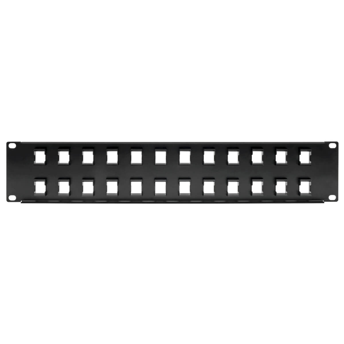 Tripp Lite N062-024-KJ Panel de Conexiones sin Blindaje RJ45 Keystone / Multimedia de 24 Puertos de 2U Para Instalación