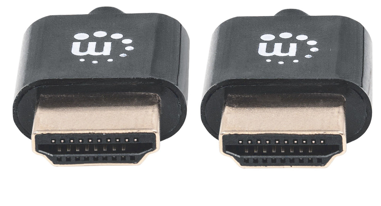 Manhattan Cable HDMI super delgado de alta velocidad con Ethernet, HDMI Tipo A (Estándar), HDMI Tipo A (Estándar), 18 Gbit/s