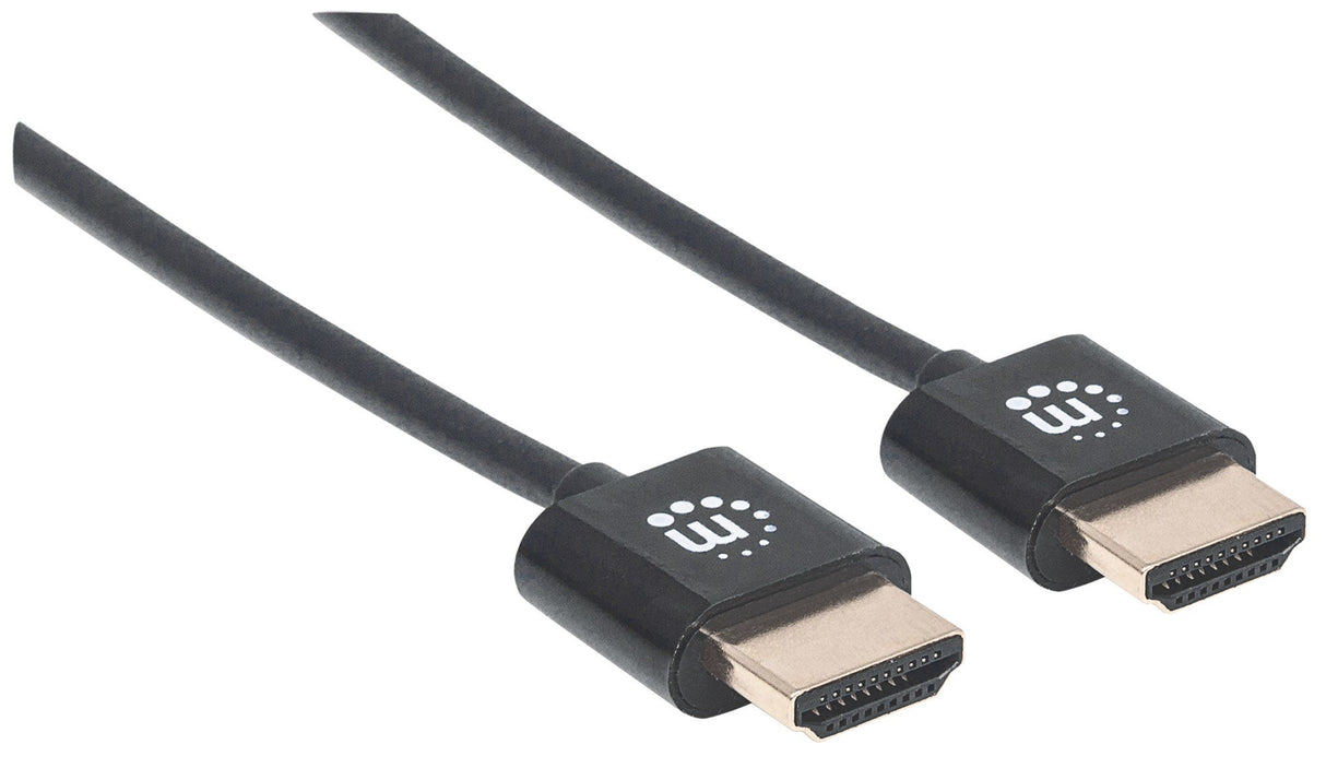Manhattan Cable HDMI súper delgado de alta velocidad con Ethernet Cable 1,8 m HDMI tipo A (Estándar) HDMI tipo A (Estánd