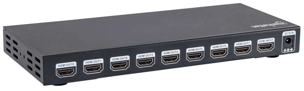 Manhattan Splitter HDMI 4K de 8 puertos divisores de vídeo HDMI 1 8x HDMI 1.4