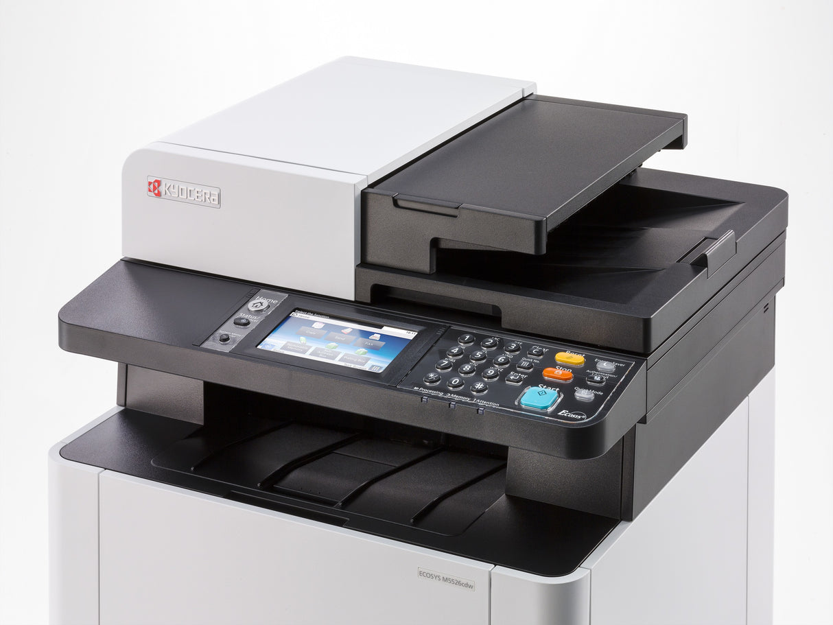 KYOCERA ECOSYS M5526cdw Impresora Multifunción Laser WiFi Negro, Blanco